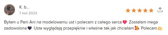 Opinia klientki Piekny Swiat