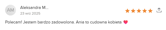 Opinia klientki Piekny Swiat
